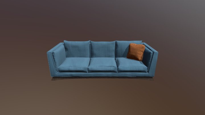 Couch Gameready 3D Model