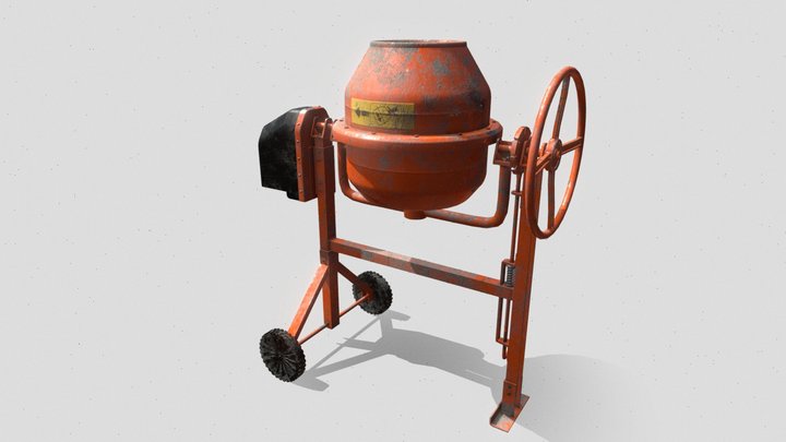 Concrete-Mixer 3D Model