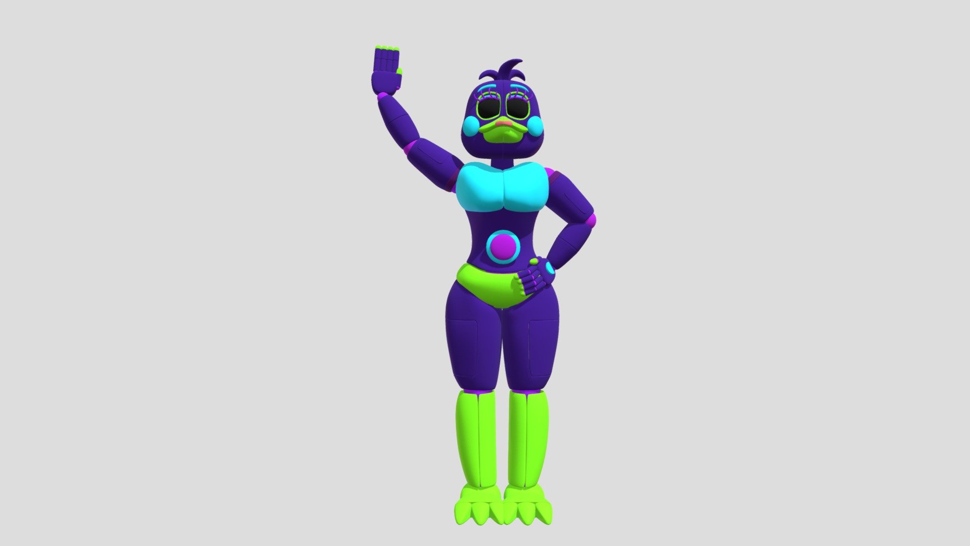 Funtime Chica (by A1234agamer) - Download Free 3D model by