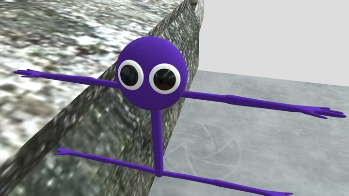 Purple_Rainbow_friend 3D Model