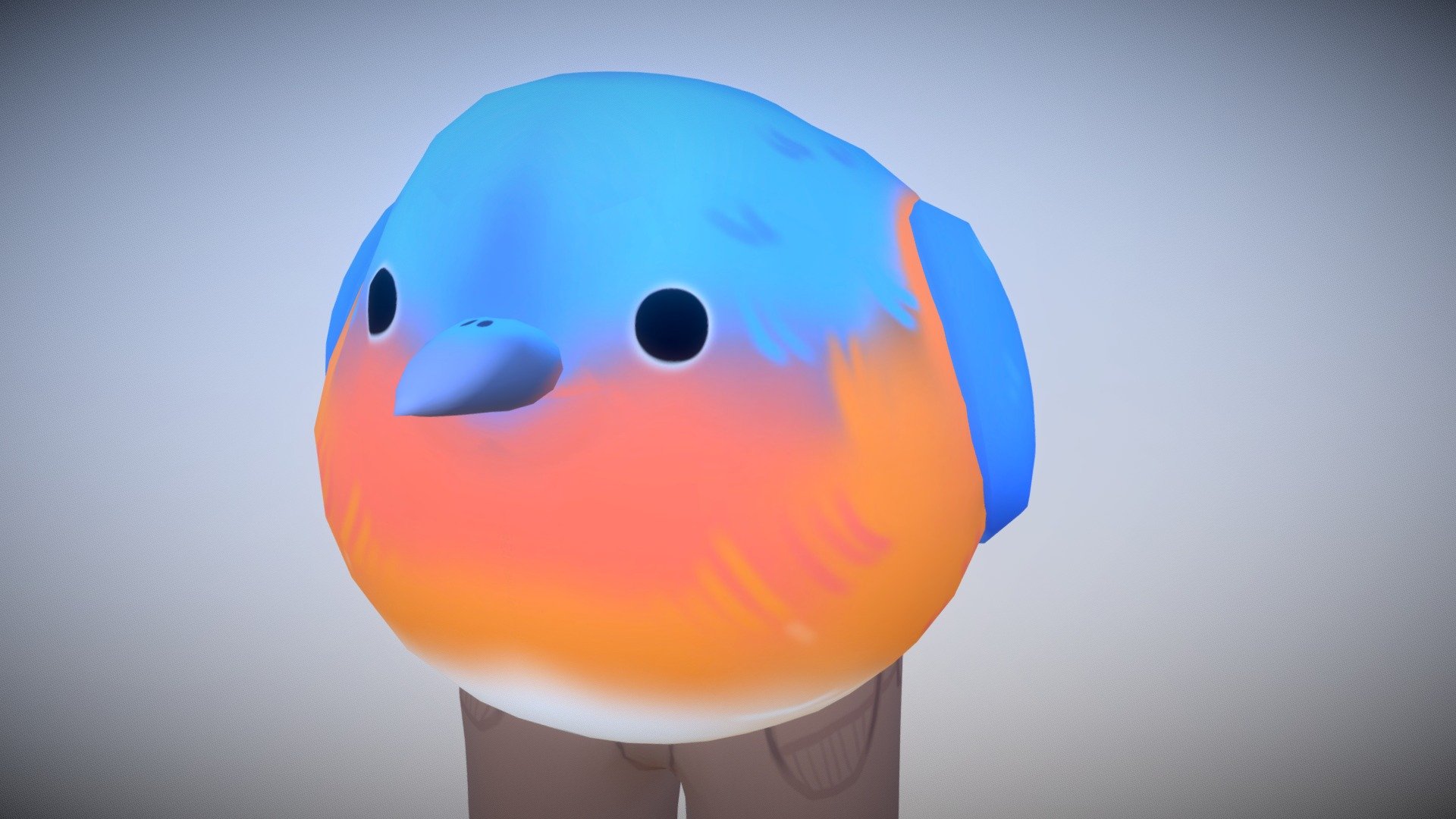 bird with pants