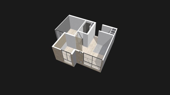 Living 35m 3D Model