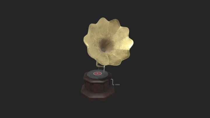 Gramophone 3D Model