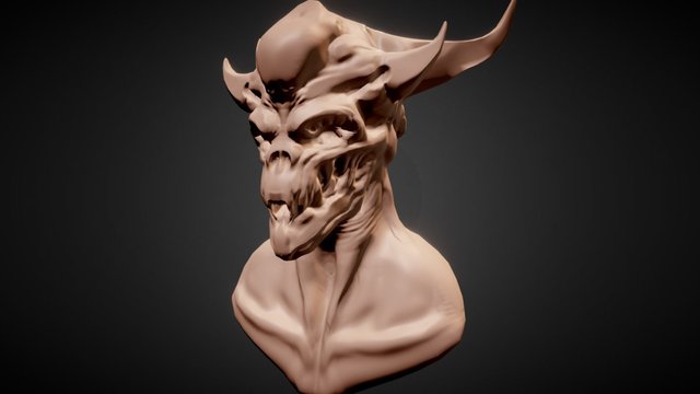 Demon Zbrush Sketch 3D Model