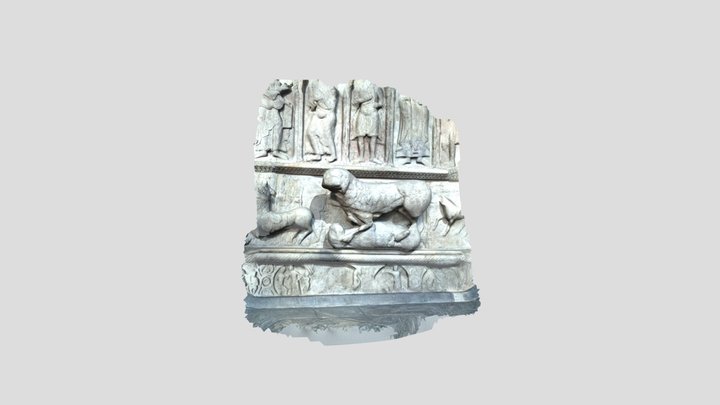 Lluita de feres. Monestir de Ripoll 3D Model