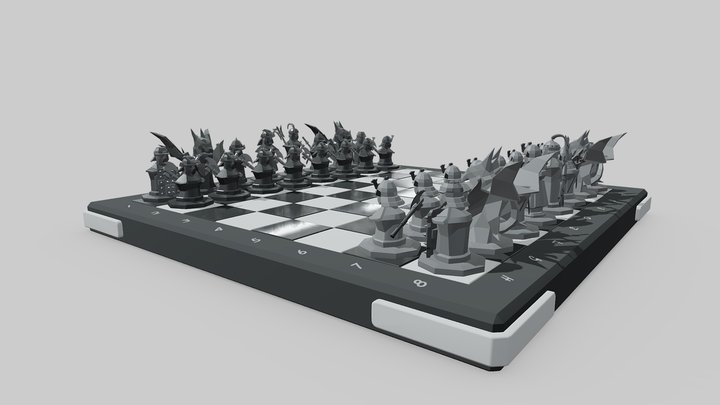 Samurai chess – Gratis 3D-model STL