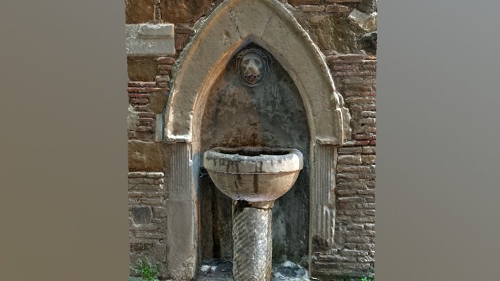Nettuno (LT), Fontana 3D Model