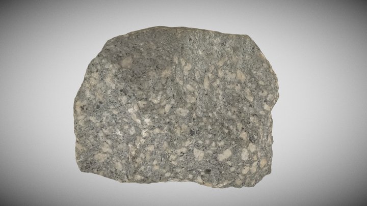 andesite (plagioclase porphyritic) – Free 3D Model STL