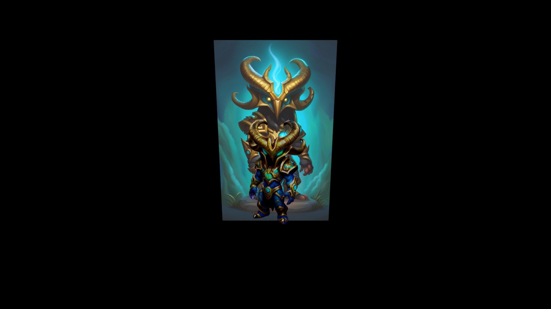 a cartoon image of a male character with horns a - Download Free 3D ...