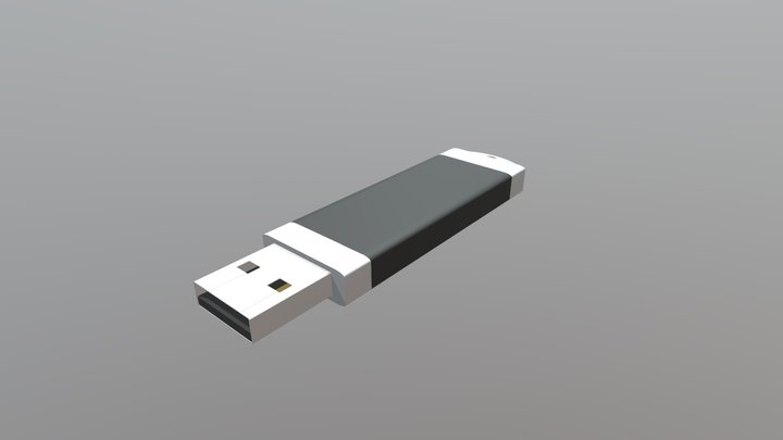 simple usb flash drive cycles 3D Model
