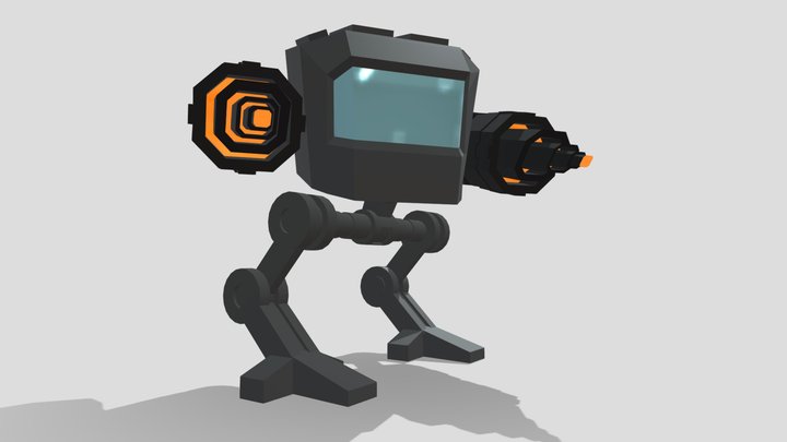 Military Attack Mech 3D Model