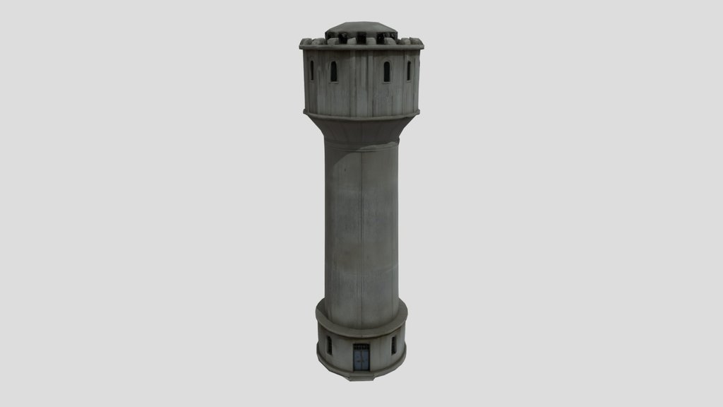 Crenellated Water Tower