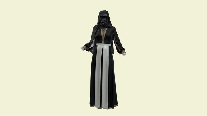 Women's costume of Georgia, 19th century 3D Model