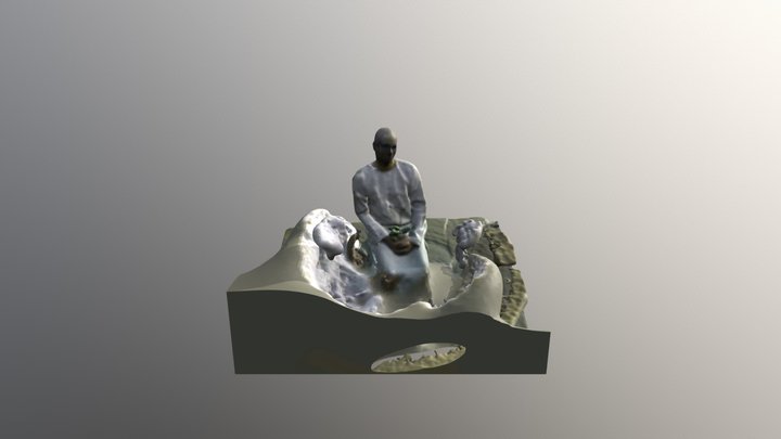 Al- Zubair-praying-on-cloud 3D Model