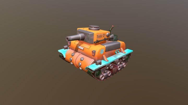 Stylized Mini Tank (Game Ready)