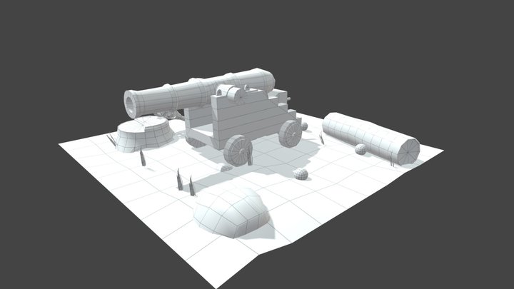 Cannon Environment (WIP) 3D Model