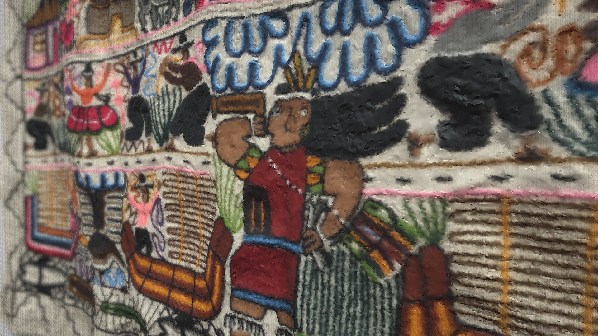 A rug from our Peruvian honeymoon