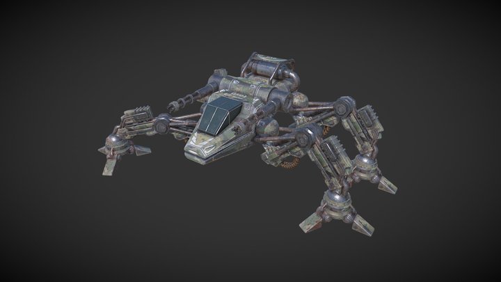 Mech Crawler 3D Model
