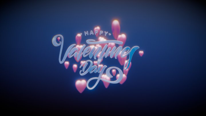 Happy Valentine's Day 3D Model