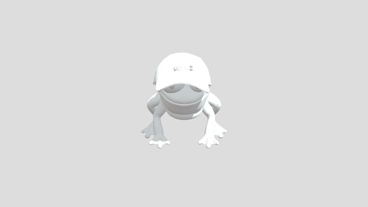 Free Cartoonish Frog 3D Model