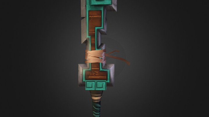 Low poly sword 3D Model