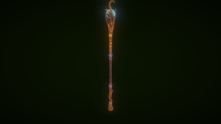 Cthulhu Staff 3D Model