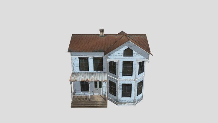 Old American House 3D Model