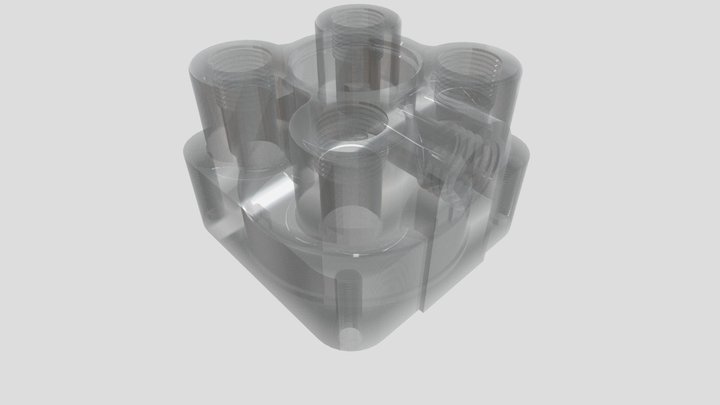 Transparent valve cover 3D Model