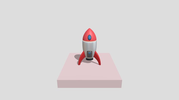 Toy rocket 3D Model
