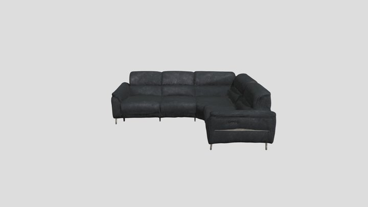 Romeo 2 Corner 1 Leather LHF 3D Model