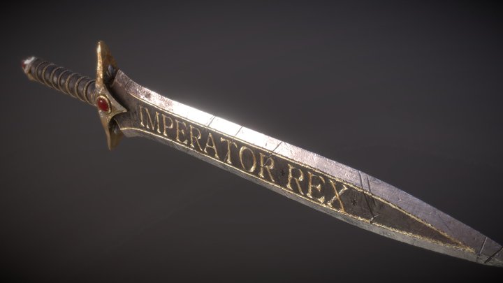 Warhammer 40k - Emperor Champion's Sword 3D Model