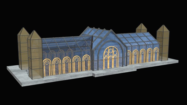 modern luxury wedding arch house building design – Gratis 3D-model STL