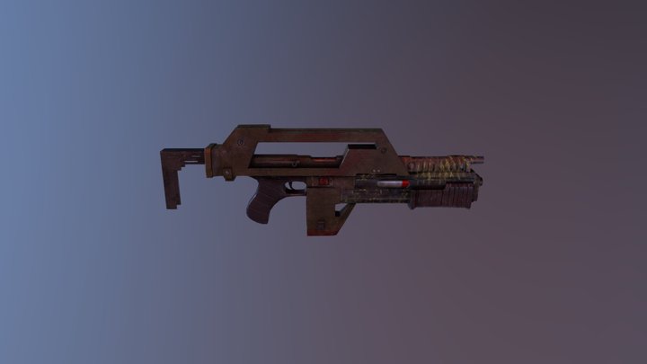 Pulse Rifle M41A Aliens 3D Model