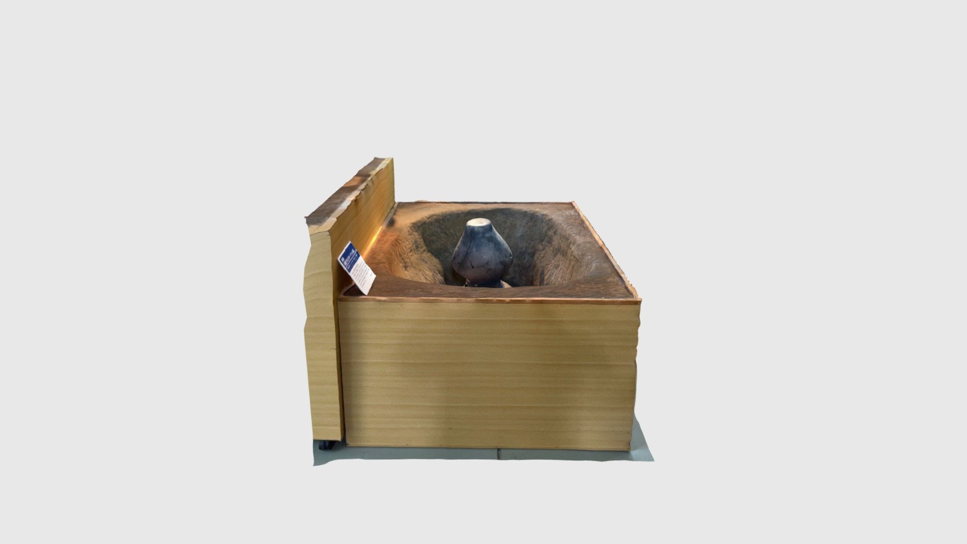Reconstructed model of the grave pit