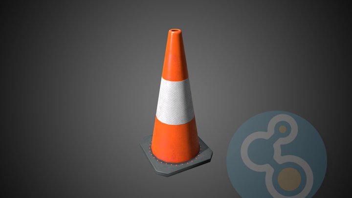 Traffic Cone 3D Model