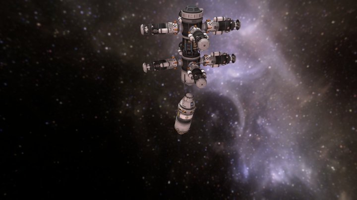 Refueling staion with props 3D Model