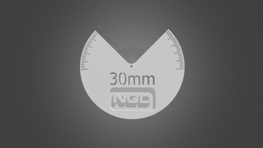 60 mm Template - 3D model by Mission 3D (@mission3d) [42f31ee] - Sketchfab