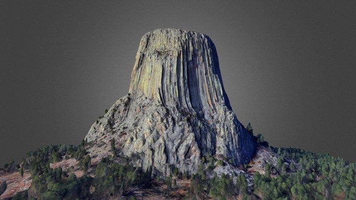 Devils Tower, Wyoming 3D Model