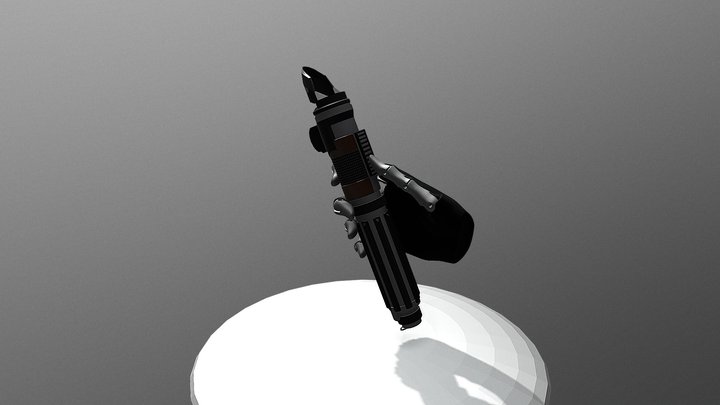 Custom Lightsaber 3D Model