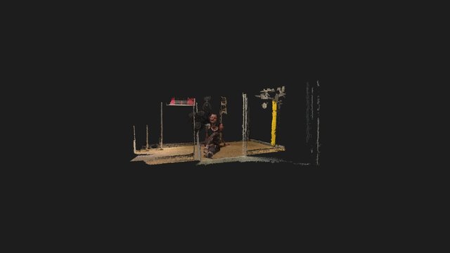 WITHIN office entrance in pointcloud 3D Model