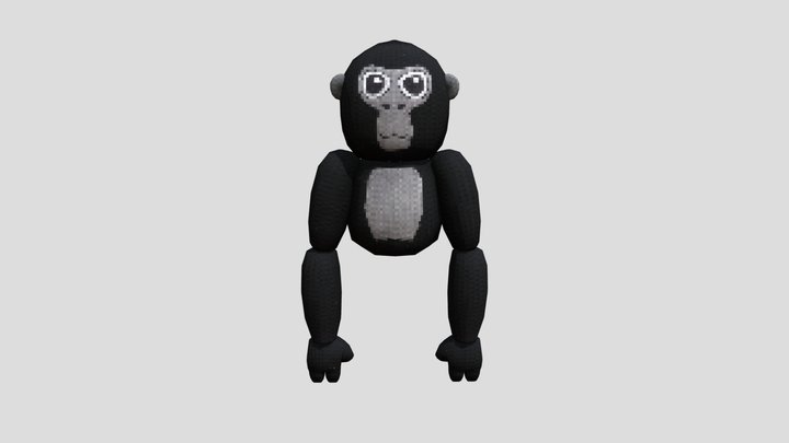 Gorilla Tag Plush Template 3D Model