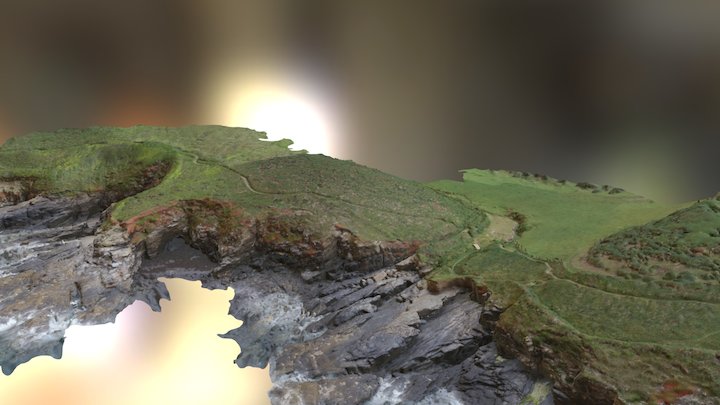 Pestreath Cove, Cornwall 3D Model