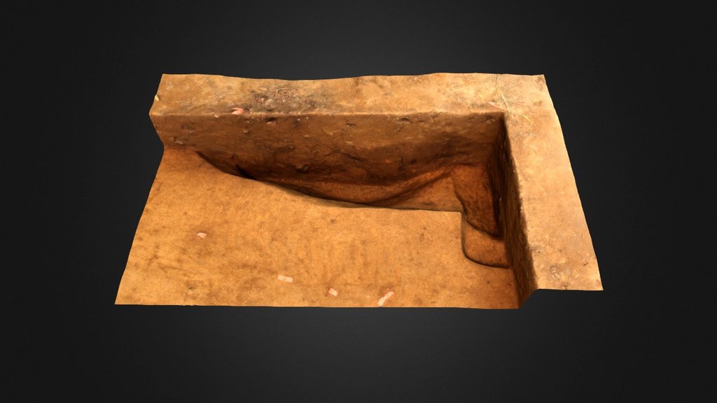 Feature 82, North Half Excavated