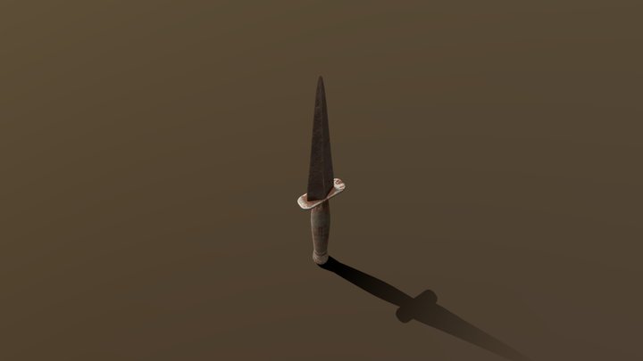 Low Poly Fairbairn–Sykes Fighting Knife 3D Model