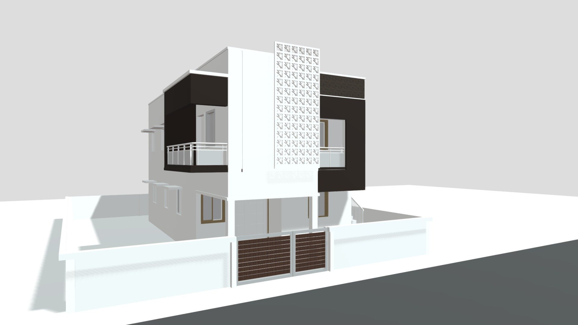 Modern home elevation 1