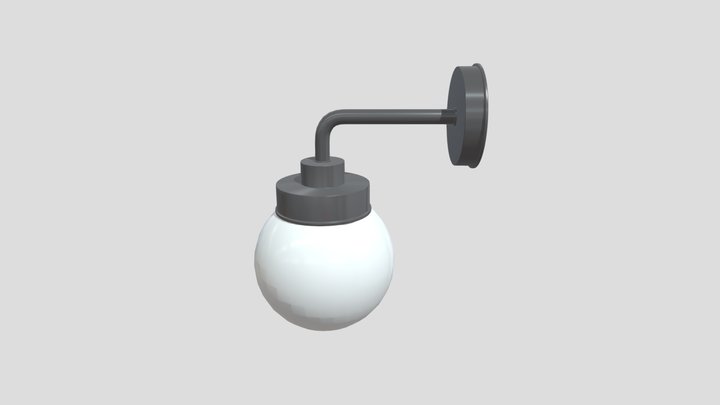 FRIHULT_ Wall Lamp_3D Model_ Blend 3D Model