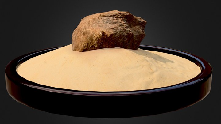 Rock in a Desert 3D Model
