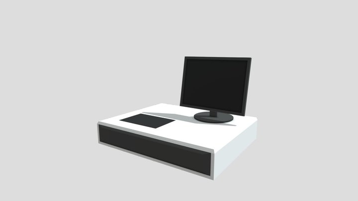 Low Poly Cash Register 3D Model