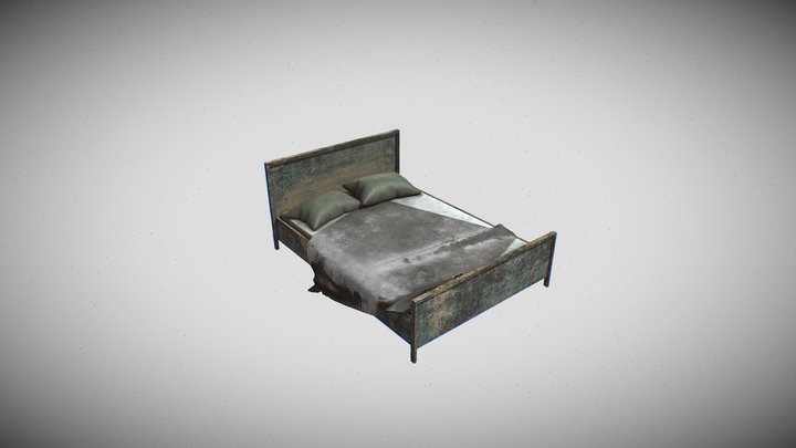 [LQ] Old rotten bed [FREE] 3D Model