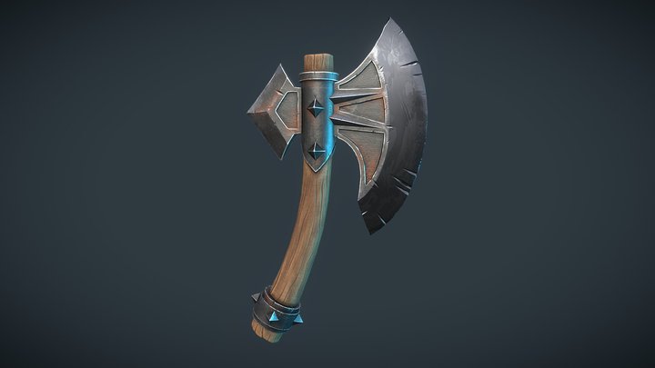 [Student Work] Warrior's Axe 3D Model